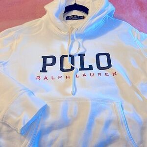 Polo Ralph Lauren White Hoodie Men’s size Medium